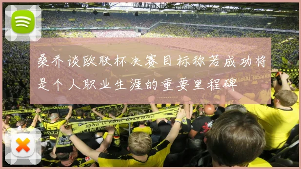桑乔谈欧联杯决赛目标称若成功将是个人职业生涯的重要里程碑